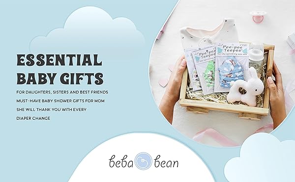 Beba Bean Pee Pee Teepee Elephant Blue 5 Piece Set with Laundry Bag Baby Boy Essentials Pee Shield and Covers - View 6 of 8