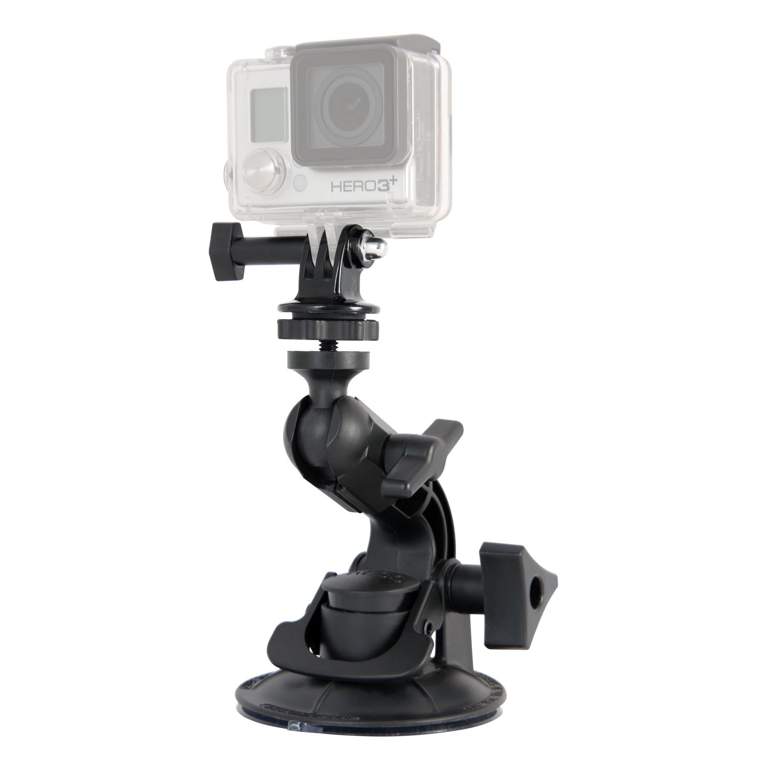 Delkin Devices Fat Gecko Mini Suction Camera Mount with GoPro Adapter Black for Secure and Versatile Mounting Solutions