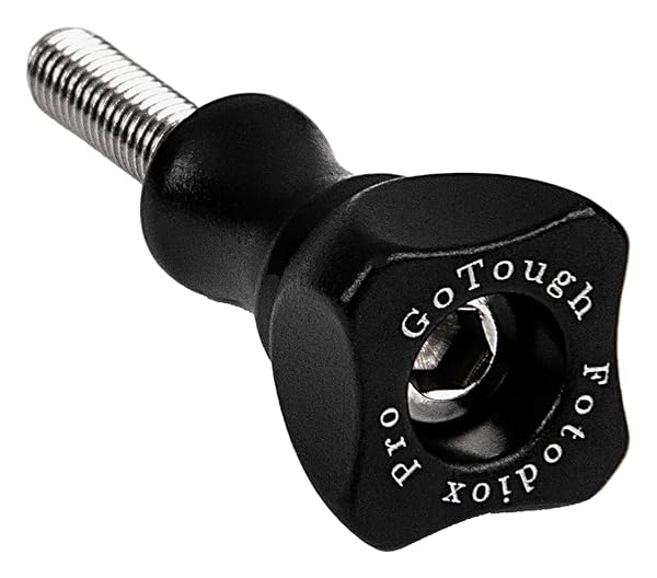 Fotodiox GoTough 25mm Black Metal Thumbscrew for GoPro HERO3 to HERO7 - Durable 2-Prong Mounting Solution - View 2 of 3