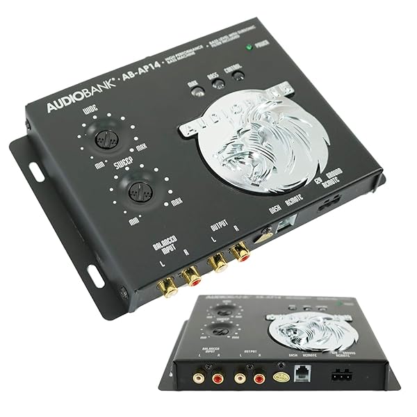 AudioBank 1/2 Din Car Audio Bass Control Machine with Processor Maximizer and Sound Restoration for Subwoofer AB-AP14