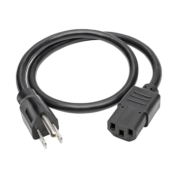 TRIPP LITE Tripp Lite 2-ft Power Cord 13A 16AWG NEMA 5-15P to IEC-320-C13 - Reliable Black Computer Cable - View 2 of 2