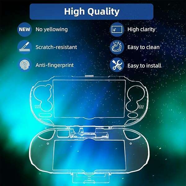 OSTENT OSTENT Clear Crystal Hard Case for Sony PS Vita 1000 - Durable Protective Cover - View 5 of 8