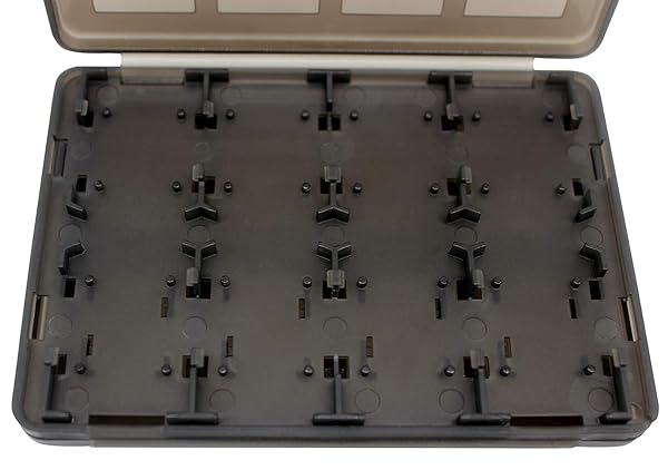 OSTENT OSTENT 18-in-1 Game Memory Card Holder for Sony PS Vita - Black Storage Box - View 7 of 8