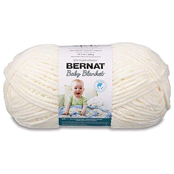 Bernat Bernat Baby Blanket Big Ball in Vanilla: Soft, Cozy Yarn for Adorable Baby Projects