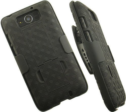 Verizon VZW Hard Shell Case & Holster Combo for Motorola DROID Ultra XT1080 - Durable Protection & Style