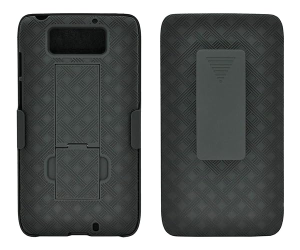 Verizon OEM Verizon Black Shell Case with Belt Clip for Motorola Droid MAXX XT1080M - Durable Protection & Convenience - View 2 of 2