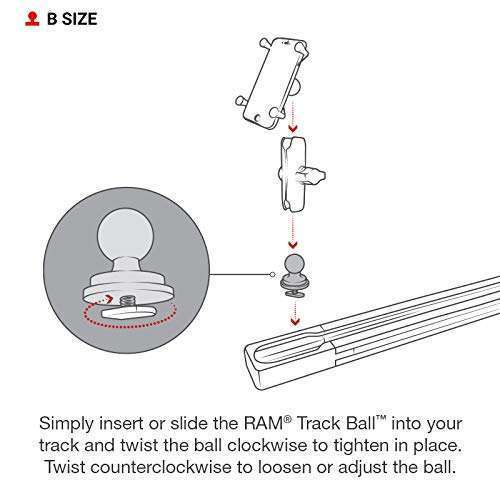 RAM MOUNTS "RAM Mounts Track Ball RAP-B-354U-TRA1 with T-Bolt & 1" B Size Ball - Ultimate Mounting Solution" - View 9 of 11