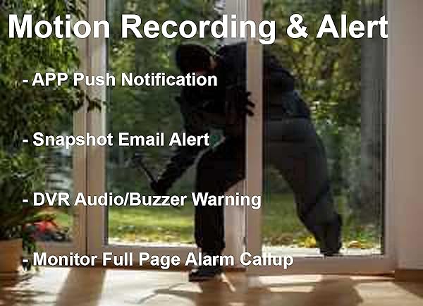 101 AV Inc 101AV 8CH 1080P Security Camera System: DVR/NVR, 1TB HDD, Mobile App, Works with Analog & IP Cameras - View 6 of 9