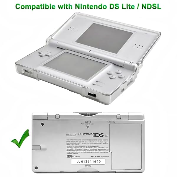 OSTENT OSTENT Clear Hard Crystal Case for Nintendo DSL NDS Lite - Durable Protection & Stylish Design - View 5 of 8