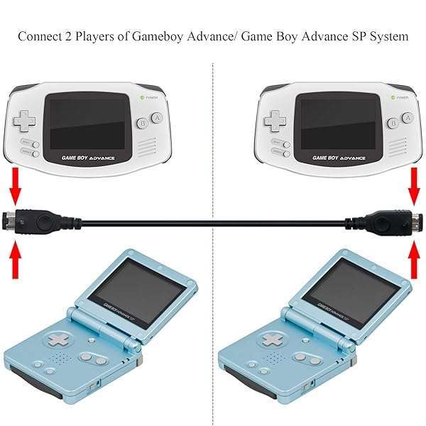 OSTENT OSTENT 2 Player Link Cable for Nintendo Gameboy Advance GBA SP - Connect & Play Together! - View 8 of 8