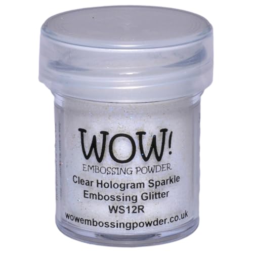 WOW! Wow Embossing Powder 15ml - Clear Hologram Sparkle for Stunning Craft Projects