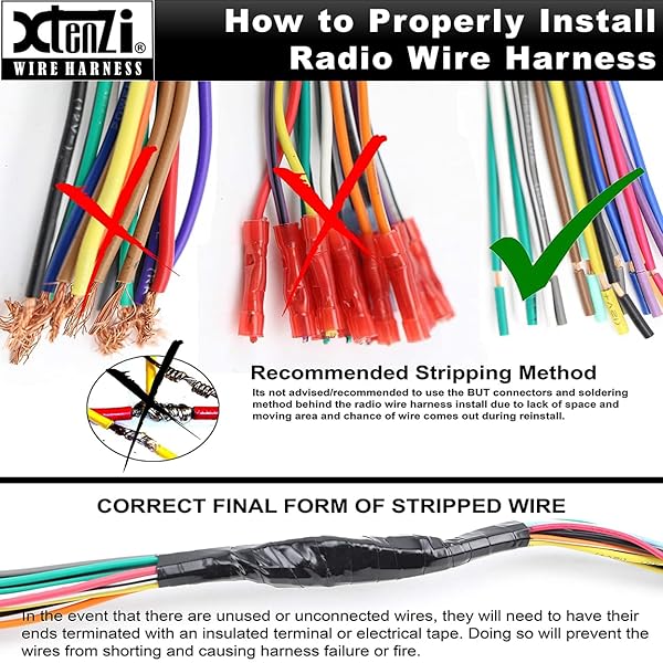 Xtenzi Xtenzi 16Pin Car Radio Power Wire Harness for Pioneer AVIC Models - XT91007 Connector - View 9 of 10