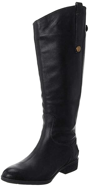 Sam Edelman Shop Sam Edelman Women's Penny Classic Equestrian Boot - Black Leather, Size 7.5 Medium US