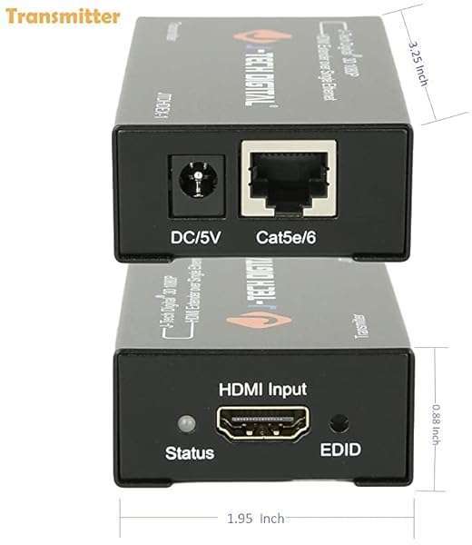 J-Tech Digital J-Tech Digital HDMI Extender: 1080P@200ft Over Cat5e/6 with EDID Copy & Dolby Digital Support - View 4 of 8