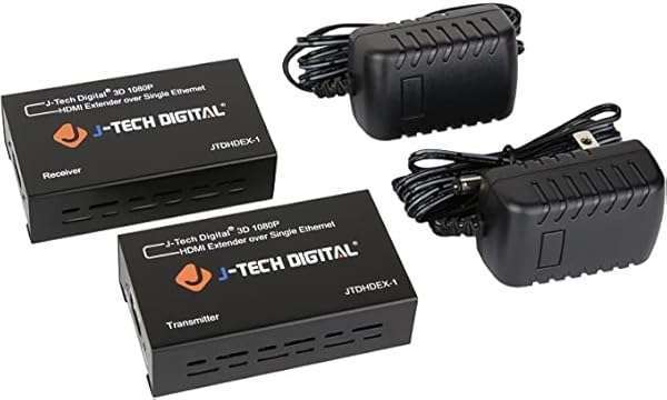 J-Tech Digital J-Tech Digital HDMI Extender: 1080P@200ft Over Cat5e/6 with EDID Copy & Dolby Digital Support - View 6 of 8