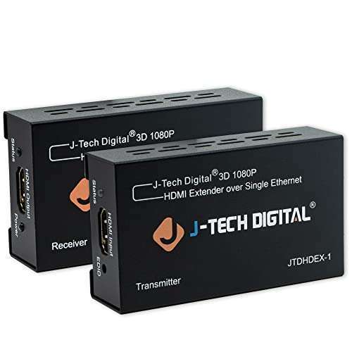 J-Tech Digital J-Tech Digital HDMI Extender: 1080P@200ft Over Cat5e/6 with EDID Copy & Dolby Digital Support - View 8 of 8