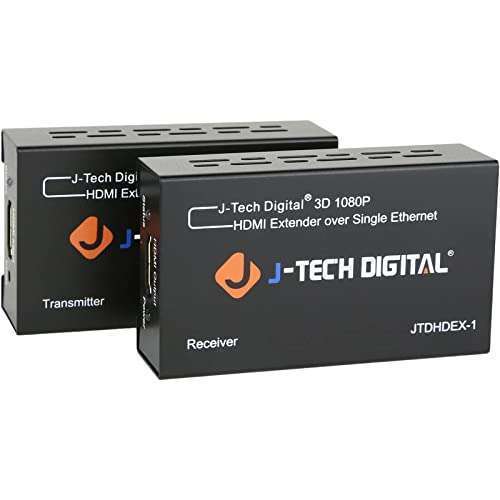 J-Tech Digital J-Tech Digital HDMI Extender: 1080P@200ft Over Cat5e/6 with EDID Copy & Dolby Digital Support - View 2 of 8