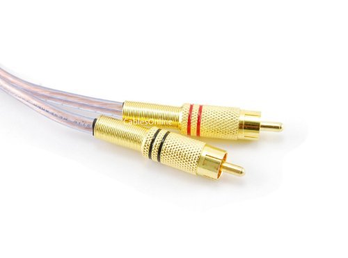 CABLESONLINE.COM ATLANTIC COMPUTERTECH CablesOnline 6ft 18AWG Speaker Wire Pair with Dual RCA Male Plugs for High Quality Audio Connection AVSK206 - View 4 of 4