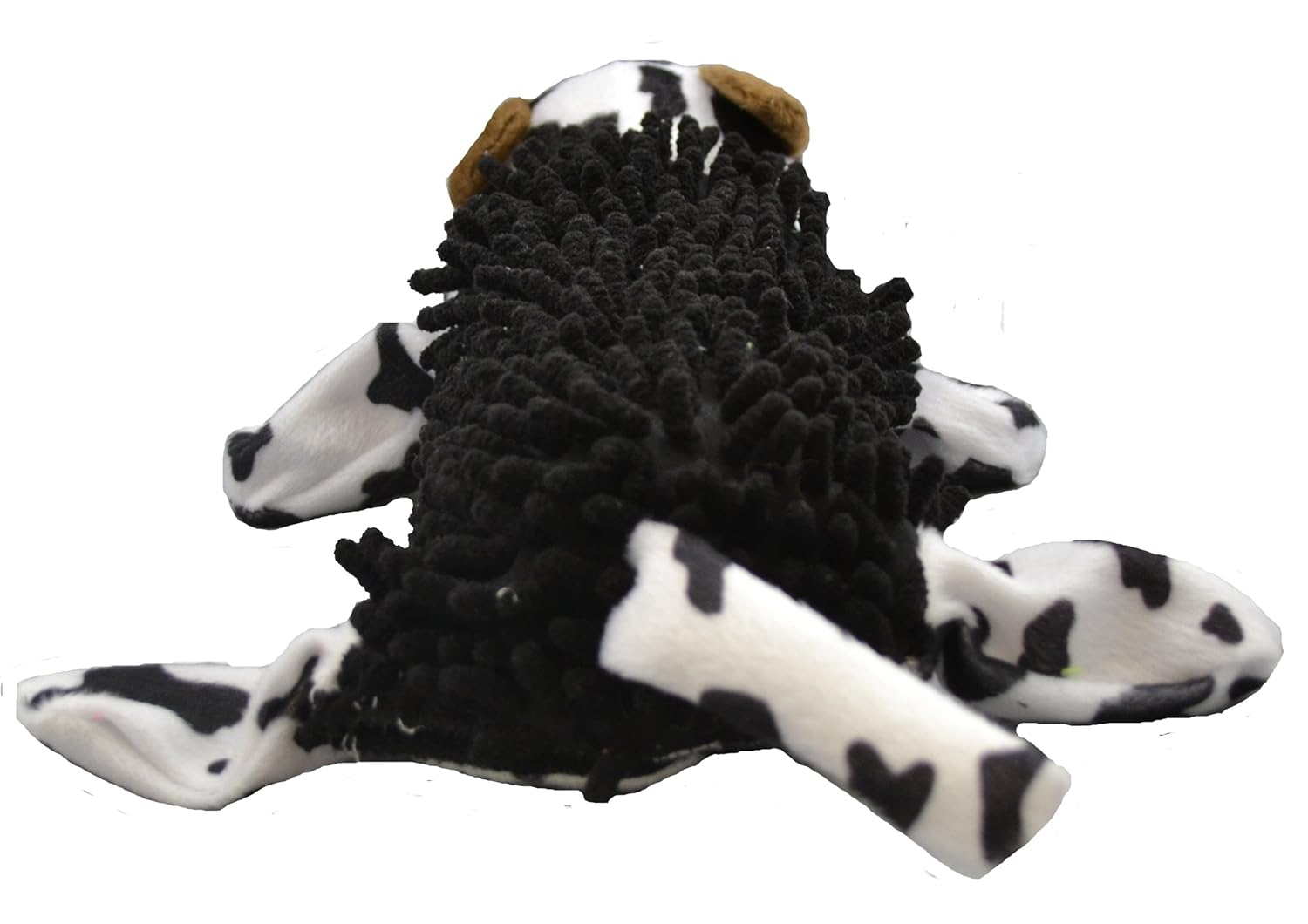 Amazing Pet Products Amazing Pet Products Cow Shaggy Squeak Toy for Dogs and Cats Durable Fun Interactive Playtime - View 3 of 3