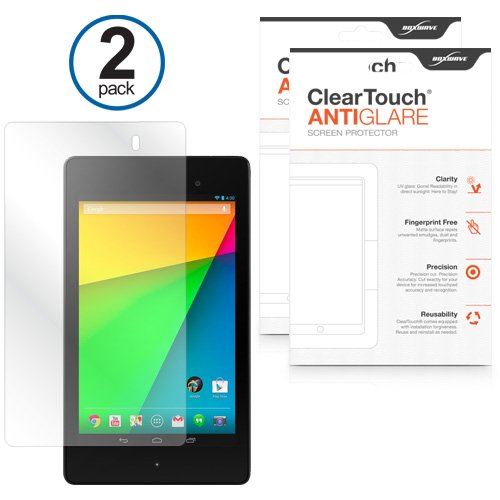 BoxWave Screen Protector for Nexus 7 2nd Gen 2013 ClearTouch Anti-Glare Anti-Fingerprint Matte Film Skin 2-Pack