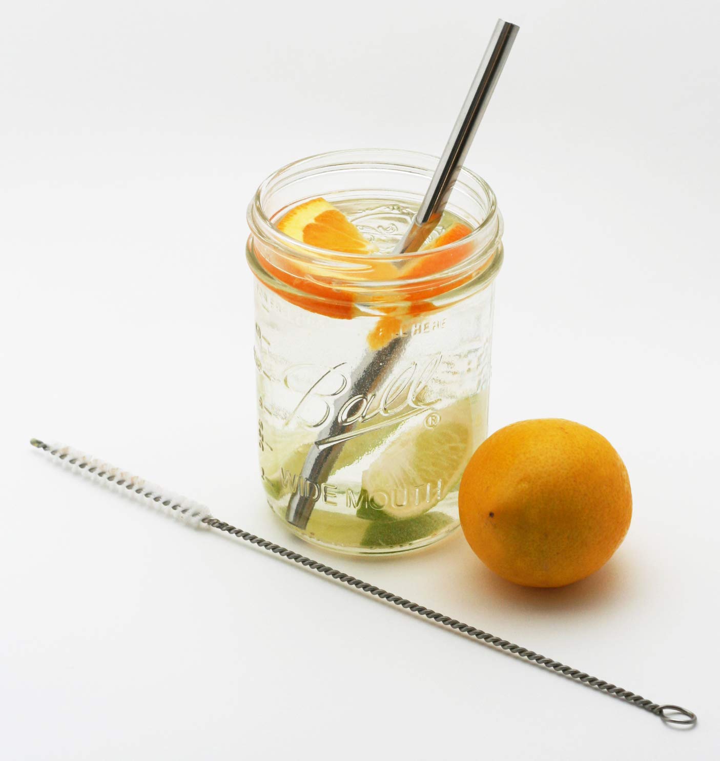 U-Konserve 10.5 Inch Drinking Straw Cleaning Brush Eco Friendly BPA Free Reusable Long Pipe Cleaner Dishwasher Safe White - View 3 of 4