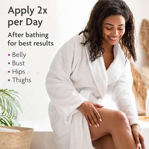 TriLASTIN TriLASTIN Maternity Stretch Mark Cream: Paraben-Free & Safe for Pregnancy - 4 Oz Hypoallergenic Formula for Expecting Moms - View 8 of 11