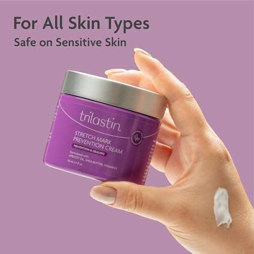 TriLASTIN TriLASTIN Maternity Stretch Mark Cream: Paraben-Free & Safe for Pregnancy - 4 Oz Hypoallergenic Formula for Expecting Moms - View 11 of 11