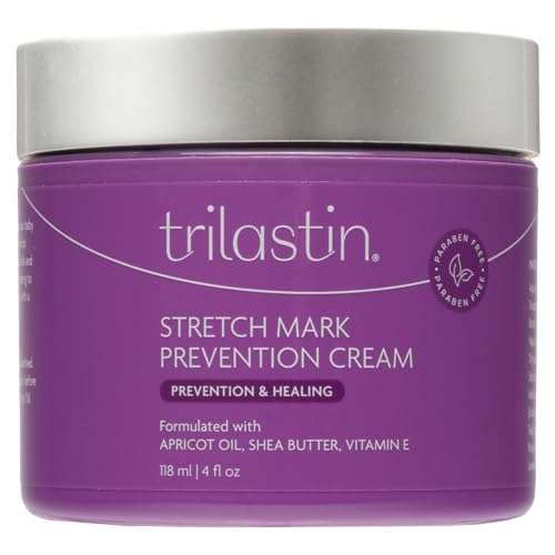 TriLASTIN TriLASTIN Maternity Stretch Mark Cream: Paraben-Free & Safe for Pregnancy - 4 Oz Hypoallergenic Formula for Expecting Moms - View 2 of 11