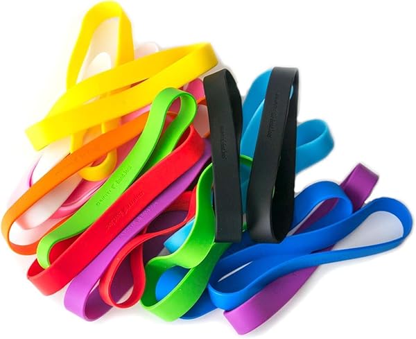 GRIFITI GRIFITI Elastic Band Joes: 20 Pack Heavy-Duty Silicone Rubber Bands for Cooking & More - UV Resistant, Long Lasting