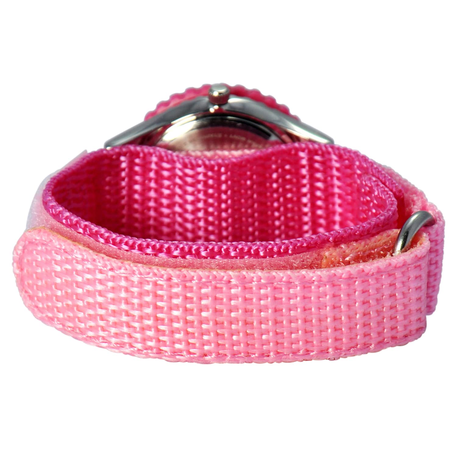 Disney Disney Kids Frozen Anna and Elsa Time Teacher Watch Pink Nylon Band - View 2 of 6