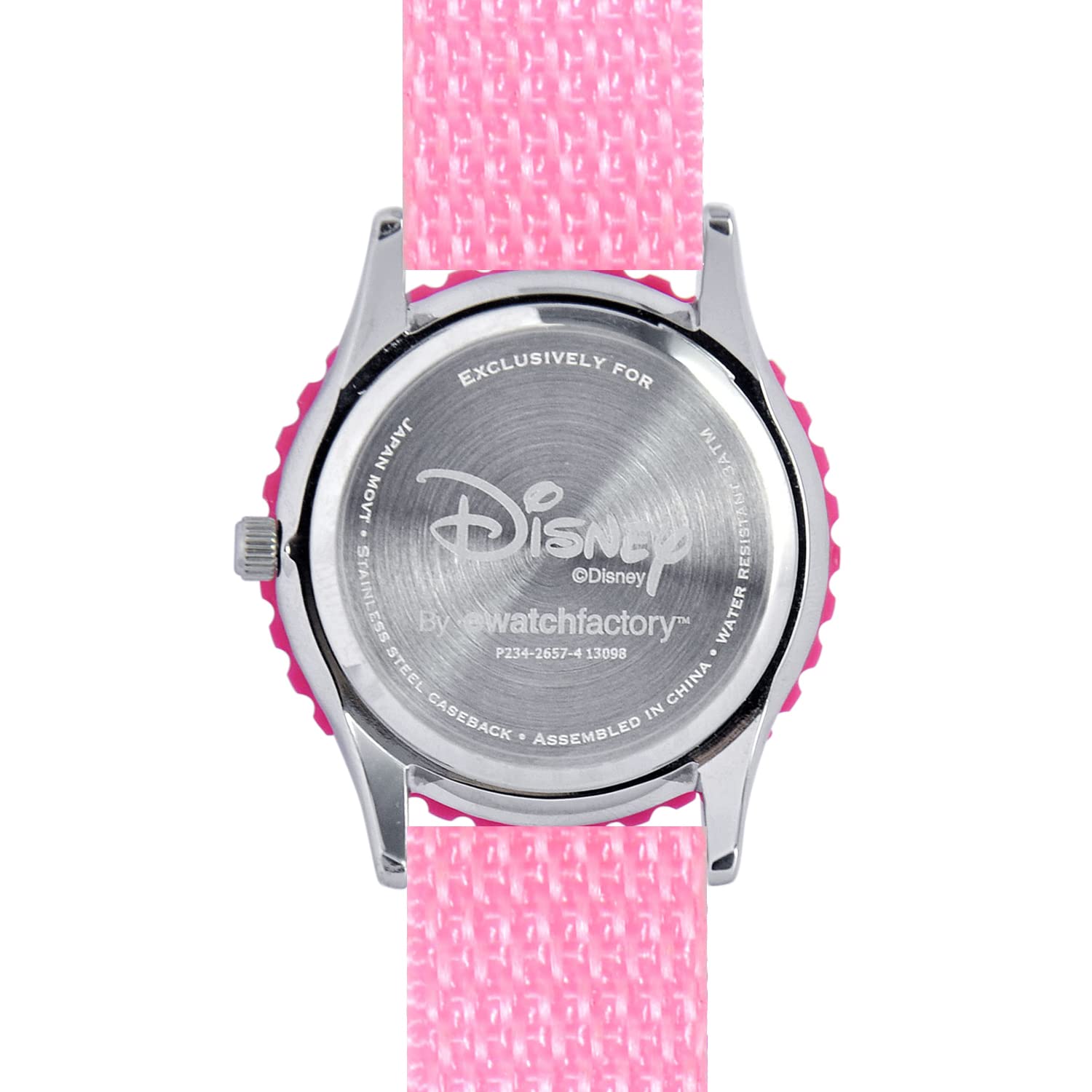 Disney Disney Kids Frozen Anna and Elsa Time Teacher Watch Pink Nylon Band - View 3 of 6