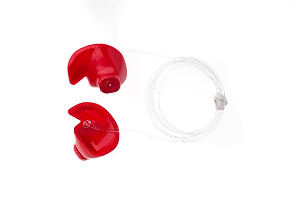 Doc's Proplugs Docs Proplugs Medium Vented Red with Leash for Comfortable Ear Protection