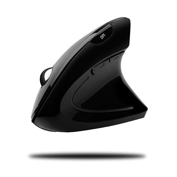 Adesso Adesso iMouse E10: Best Vertical Ergonomic Wireless Mouse for Right-Handed Users - 6-Button Optical Design