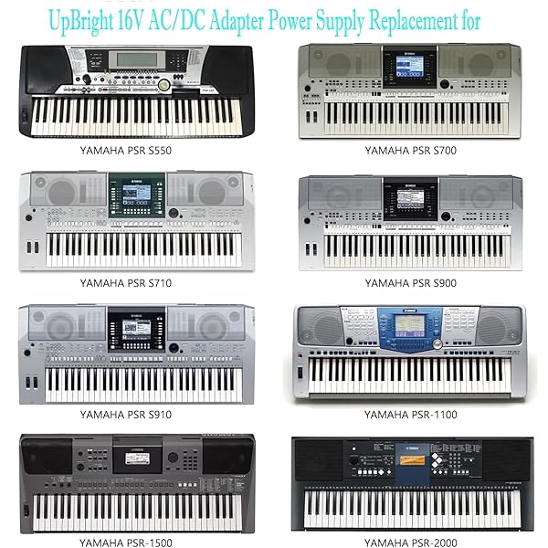 UPBRIGHT UpBright 16V AC/DC Adapter for Yamaha PSR S550, S700, S900 & More - 2.4A Power Supply Cord - View 4 of 7