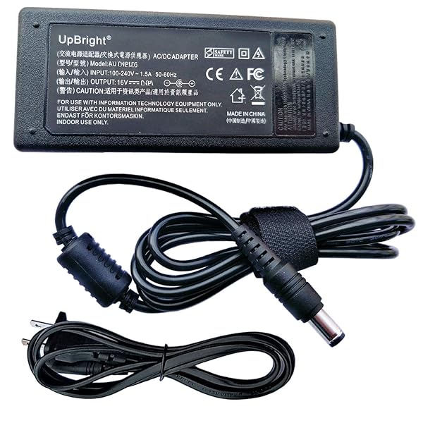 UPBRIGHT UpBright 16V AC/DC Adapter for Yamaha PSR S550, S700, S900 & More - 2.4A Power Supply Cord