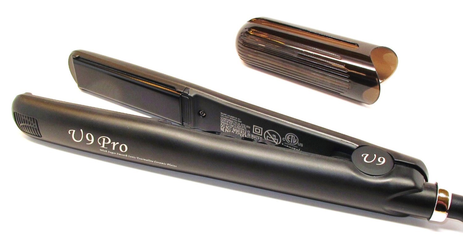 U9 U9 Professional 1 Inch Adjustable Temperature Ionic Tourmaline Ceramic Hair Straightener Flat Iron with Safety Protector Instant Heat - View 3 of 4