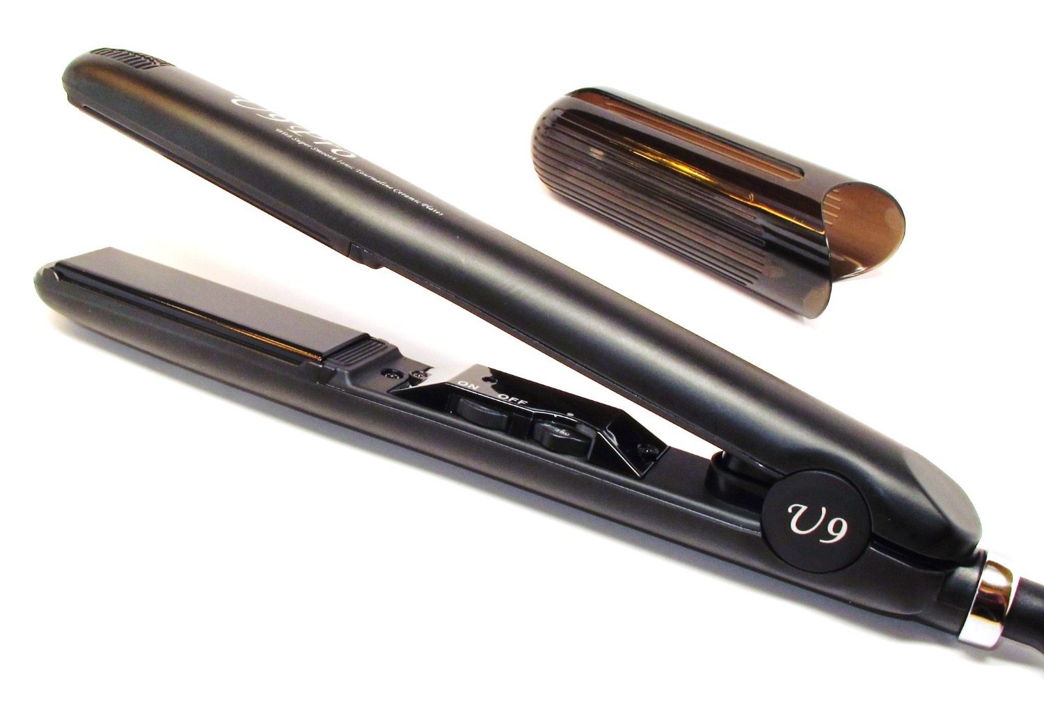 U9 U9 Professional 1 Inch Adjustable Temperature Ionic Tourmaline Ceramic Hair Straightener Flat Iron with Safety Protector Instant Heat