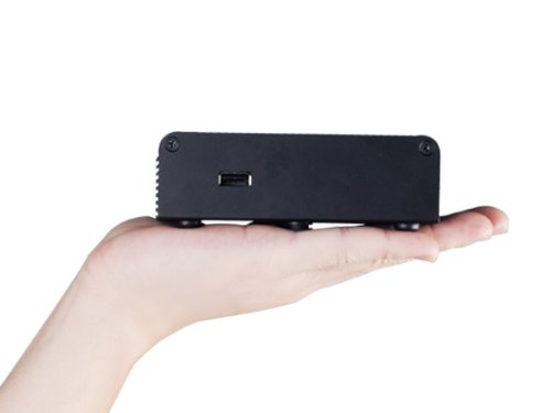 SilverStone Silverstone Tek Aluminum NUC Case Black with Heat-Pipe Top Cover HDMI and Thunderbolt Ports for Efficient Cooling and Connectivity - View 7 of 9