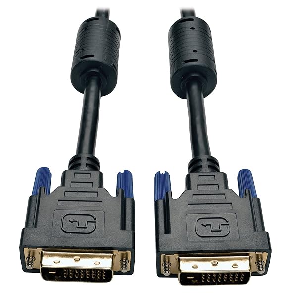 Tripp Lite DVI Dual Link Cable 1ft - High-Quality DVI-D M/M Digital Monitor Cable (P560-001) - Black
