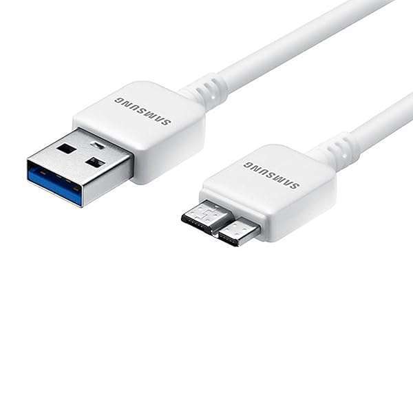 Samsung Samsung Galaxy Note 3 USB 3.0 Data Cable - White, Non-Retail Packaging for Fast Charging & Data Transfer - View 4 of 4