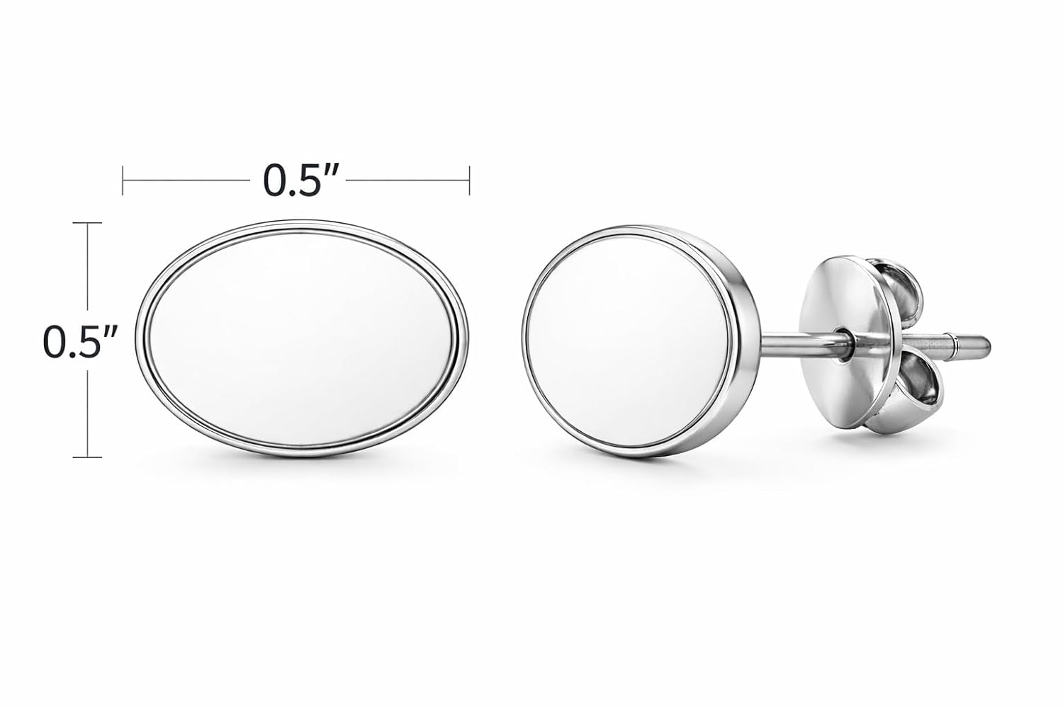 aminco NBA Oklahoma City Thunder Team Logo Post Earrings for Fans Stylish Jewelry Gift - View 2 of 2