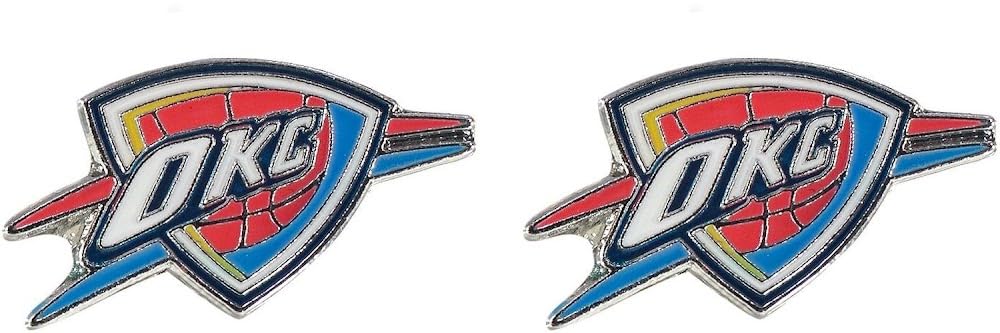 aminco NBA Oklahoma City Thunder Team Logo Post Earrings for Fans Stylish Jewelry Gift