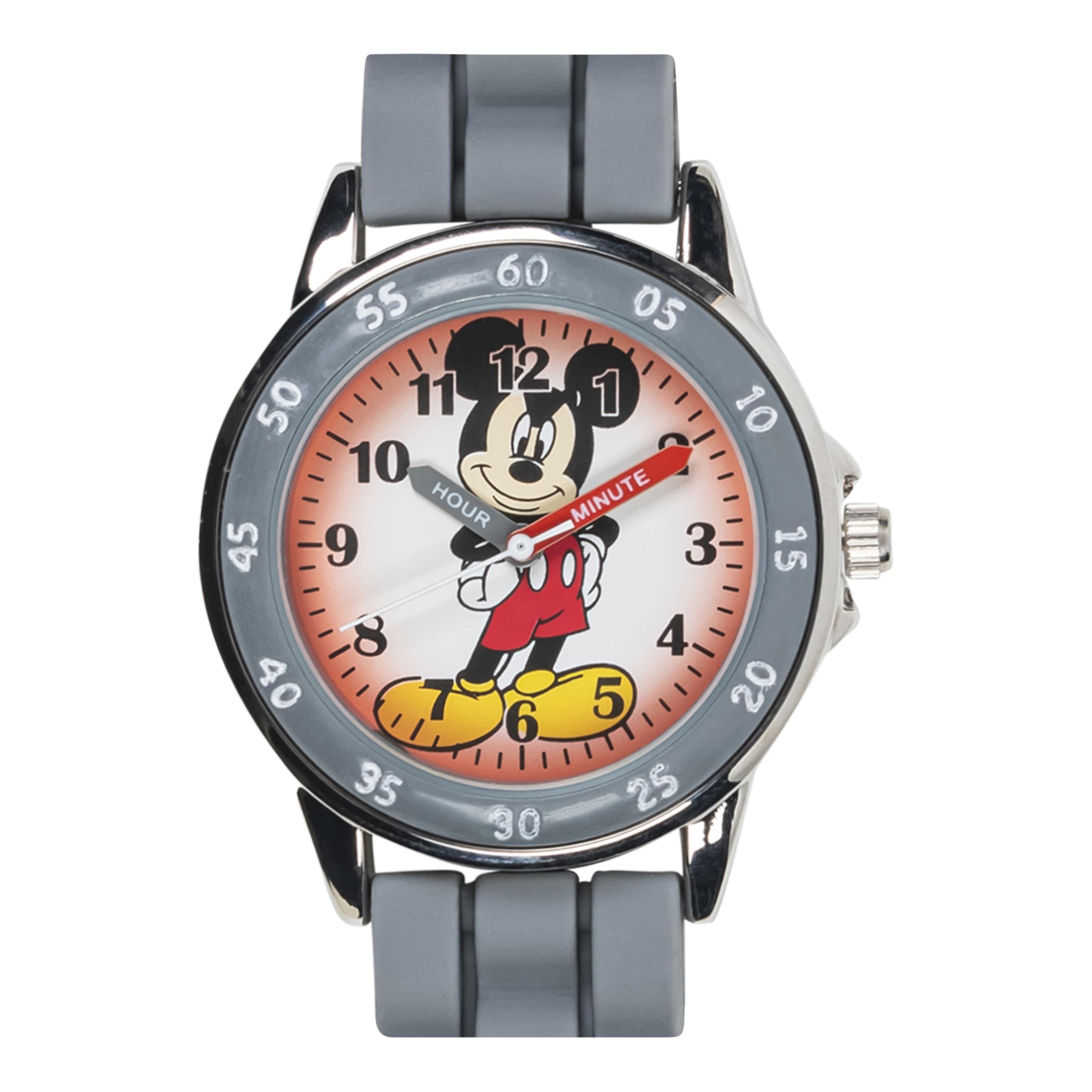 Disney Kids MK1242 Mickey Mouse Grey Analog Quartz Watch for Boys and Girls - View 4 of 7