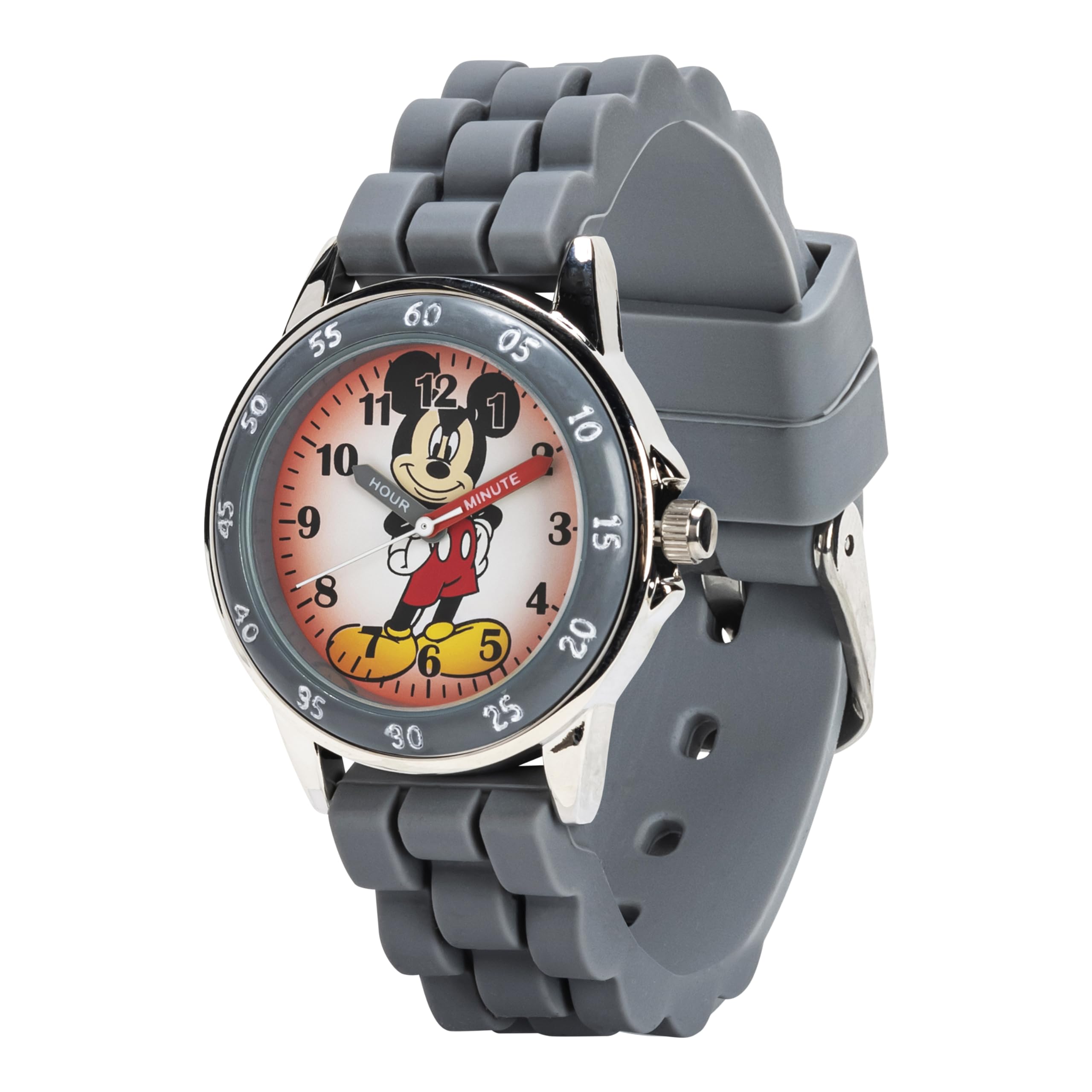 Disney Kids MK1242 Mickey Mouse Grey Analog Quartz Watch for Boys and Girls - View 5 of 7