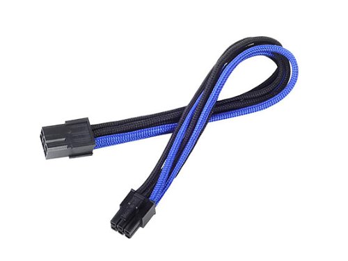Buy Silverstone Tek 6-Pin PCI-E Power Supply Cable Extension (PP07-IDE6BA) - High-Quality Sleeved Connector
