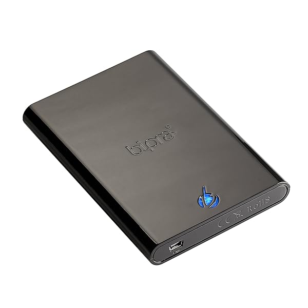 BIPRA BIPRA S2 2.5 Inch USB 2.0 Portable External Hard Drive 500GB Black for Fast Data Storage and Transfer - View 4 of 8