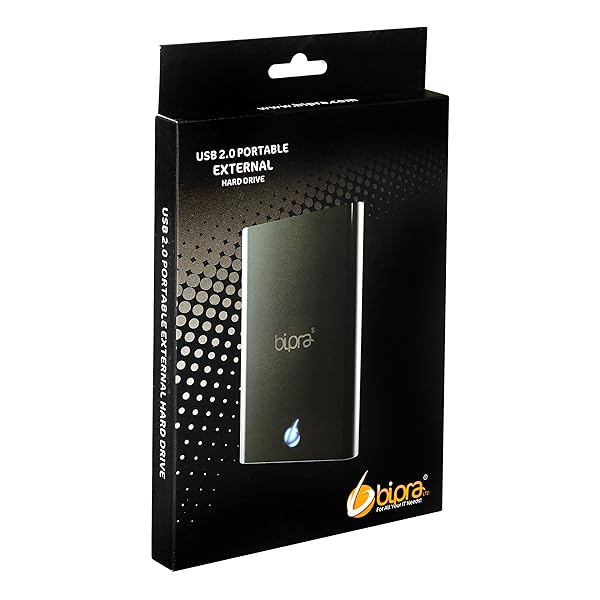 BIPRA BIPRA S2 2.5 Inch USB 2.0 Portable External Hard Drive 500GB Black for Fast Data Storage and Transfer - View 8 of 8