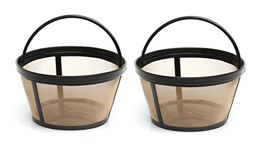 Asfroy 4 Cup Basket Style Permanent Coffee Filters for Mr Coffee Set of 2 Ideal for 4 Cup Coffeemakers 2.9 Inch Size