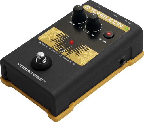TC Helicon TC Helicon VOICETONE T1: Ultimate Single-Button Stompbox for Perfect Vocal Tone