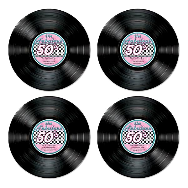 Beistle Beistle Record Cutouts: Unique Party Decor for Music Lovers & Retro Themes